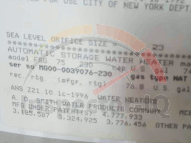 AO Smith water heater age by serial number