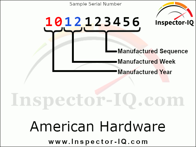 American Hardware Water Heater Age Format 1