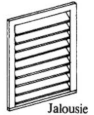 Jalousie Window.
