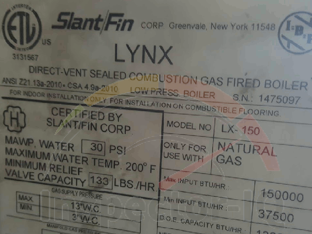 How to determine the age of a Slant/Fin Boiler