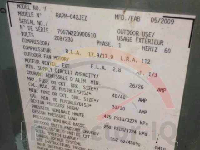 Rheem HVAC Age Serial Number 7