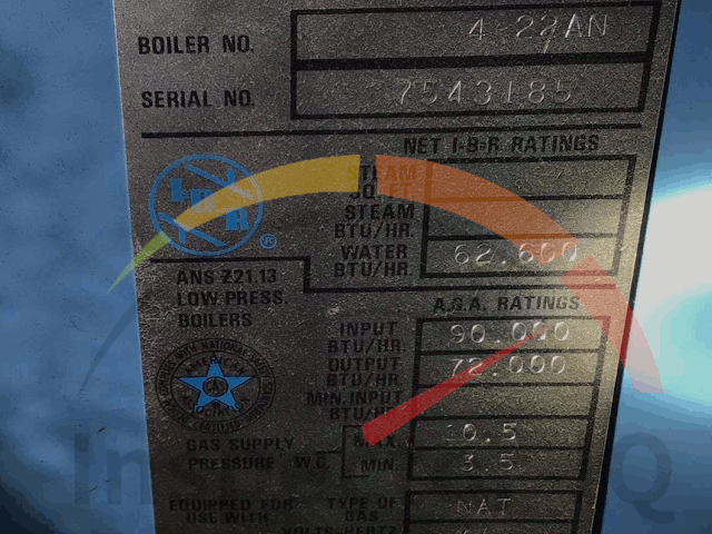 Sample #1 Burnham Boiler Age format #1