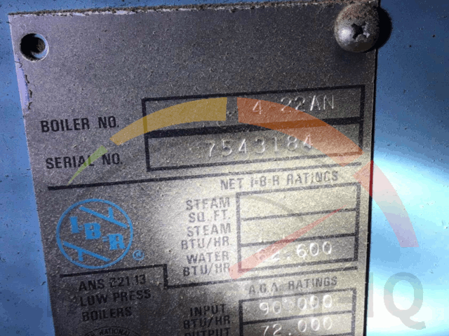 Sample #2 Burnham Boiler Age format #1