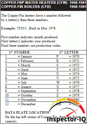 Lockinvar Boiler Age Format 6