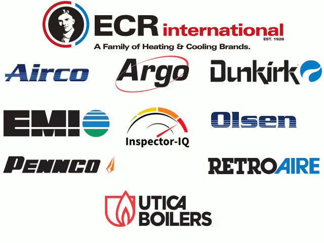 ECR HVAC brands and logos