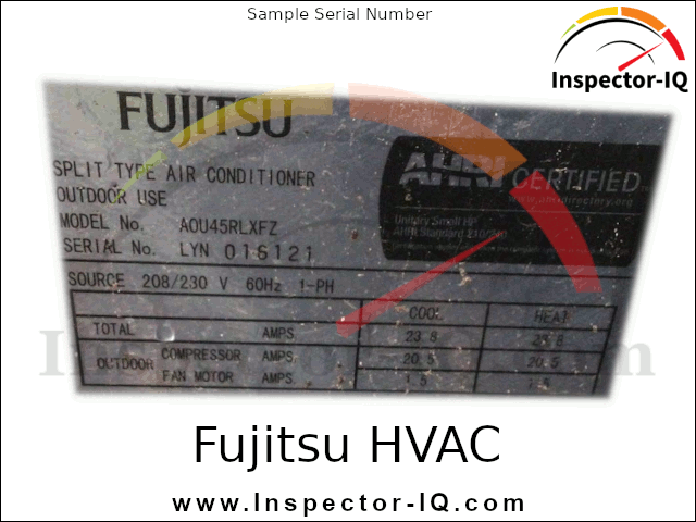 Fujitsu HVAC Age Format 1 Sample 2