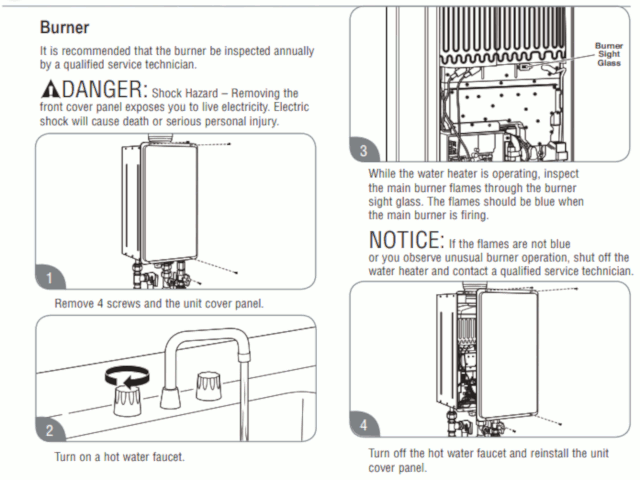 Tankless Water Heater Inspection