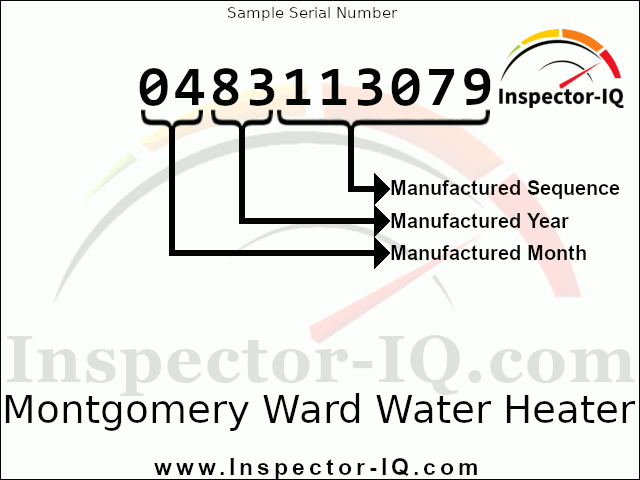 Montgomery Ward Water Heater Data Plate Format 1
