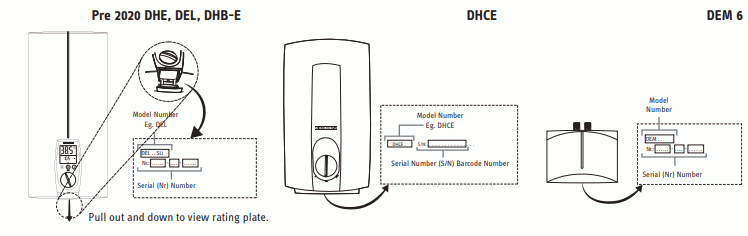 Stiebel Eltron Water heater Serial Number Location 1