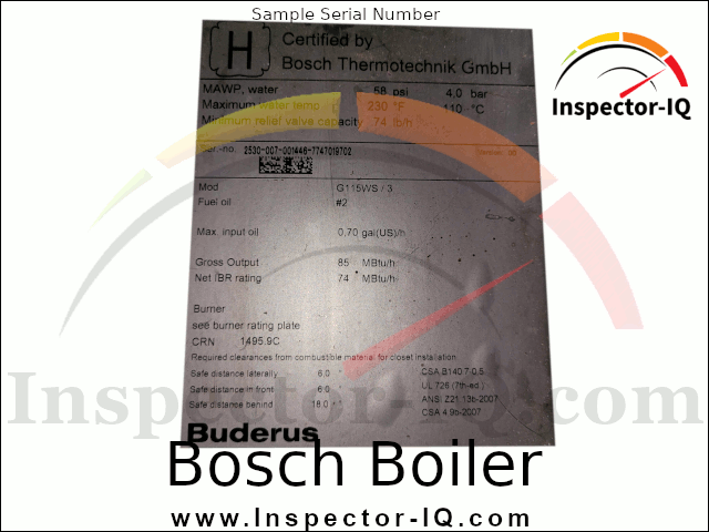 Bosch Boiler Age by Serial Number Lookup 1