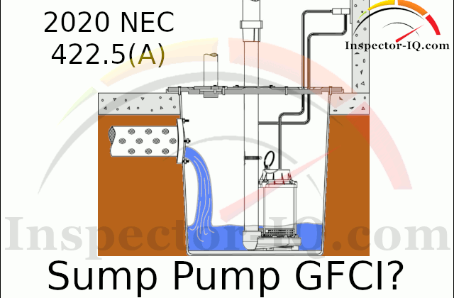Sump Pump GFCI Requirements