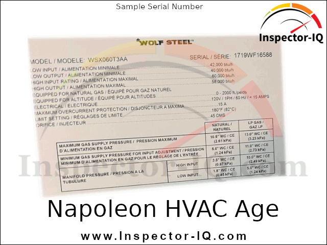 Napoleon HVAC Age Format 1 Sample 1