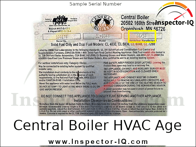 Central Boiler HVAC Age Format 1 Sample 1