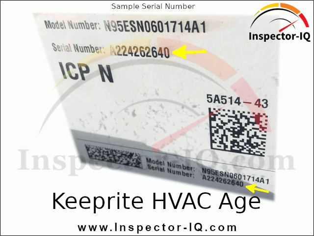 Keeprite HVAC Age Format 1 Sample 2
