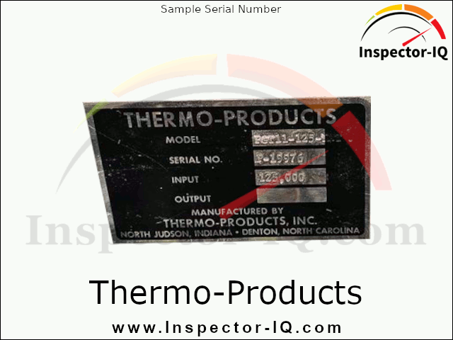 Thermo Products HVAC Age Format 2 Sample 1