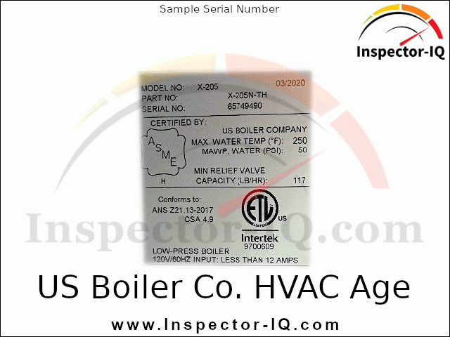 US Boiler HVAC Age Format 1 Sample 1
