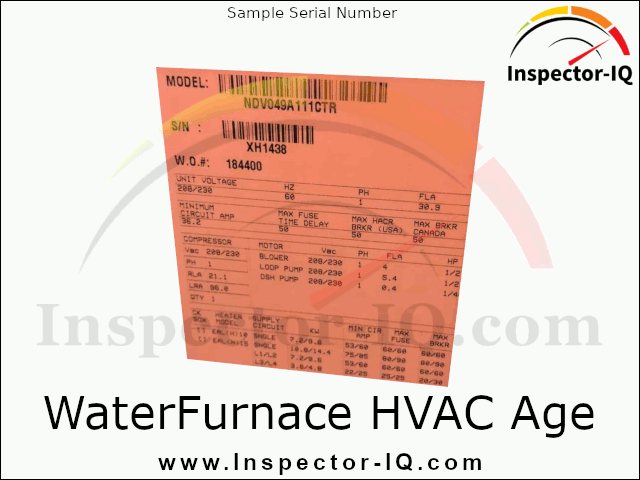 WaterFurnace HVAC Age Format 1 Sample 1
